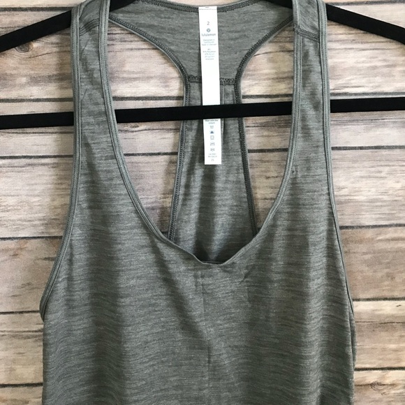 NWT HSL LULULEMON 105 SINGLET TANK HEATHERED SLATE - Picture 2 of 7